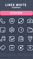 LineX White Icon Pack screenshot