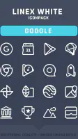 LineX White Icon Pack screenshot