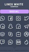 LineX White Icon Pack screenshot