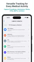 Medical and surgical logbook screenshot