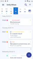 Medical records screenshot