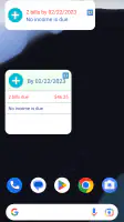 MoBill Budget and Reminder screenshot