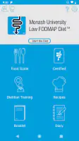 Monash University FODMAP diet screenshot