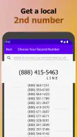 My 2nd Line Text Call Number screenshot