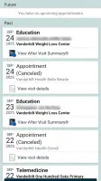 My Health at Vanderbilt screenshot