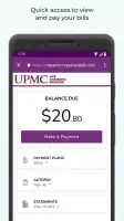 MyUPMC screenshot