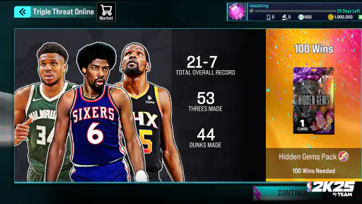 NBA 2K25 MyTEAM screenshot