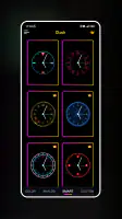 Neon Clock Wallpaper screenshot