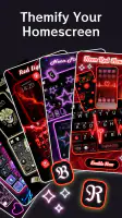 Neon Red Heartbeat Theme screenshot
