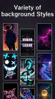 Neon Red Heartbeat Theme screenshot