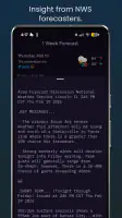NWS Weather Report screenshot