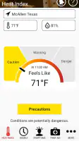 OSHA NIOSH Heat Safety Tool screenshot