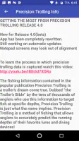 Precision Trolling Data screenshot