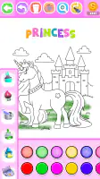 Princess Coloring Book Glitter screenshot