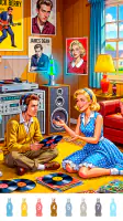 Retro Vibes Paint by Number screenshot