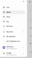Samsung Calendar screenshot