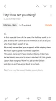 Samsung Email screenshot