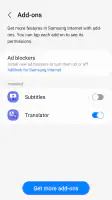 Samsung Internet Browser screenshot