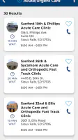 Sanford Health screenshot