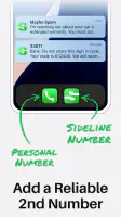 Sideline: 2nd Phone Line App screenshot