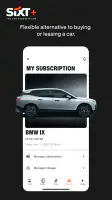 SIXT rent. share. ride. plus. screenshot