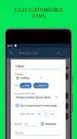 SmartPack - packing lists screenshot