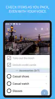 SmartPack - packing lists screenshot