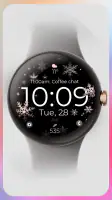 Snowflake rose gold watch face screenshot