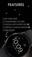 Snowflake rose gold watch face screenshot