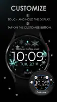 Snowflake rose gold watch face screenshot