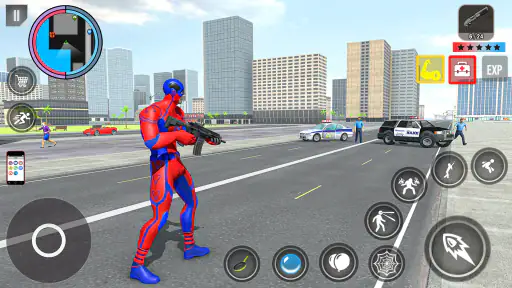 Spider Rope Action Game screenshot