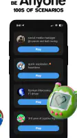 status - sims but social media screenshot