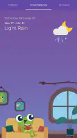 The Frog: Weather app screenshot