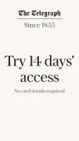 The Telegraph UK Latest News screenshot