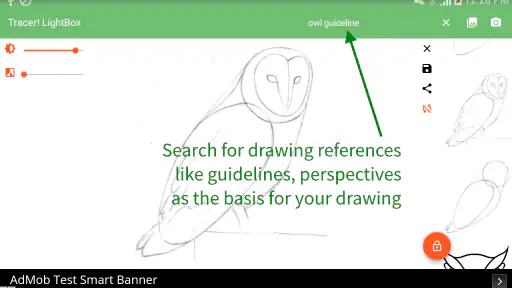 Tracer!  Lightbox tracing app screenshot