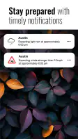 Transparent clock and weather screenshot