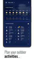 Transparent clock and weather screenshot