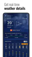 Transparent clock and weather screenshot