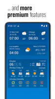 Transparent clock and weather screenshot