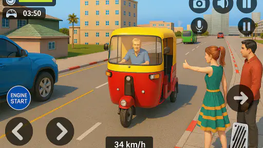 Tuk Tuk Rickshaw - Auto Game screenshot