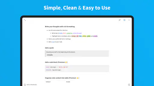 UpNote - notes, diary, journal screenshot
