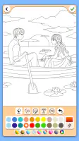 Valentines love coloring book screenshot