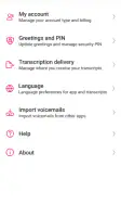 Visual Voicemail screenshot