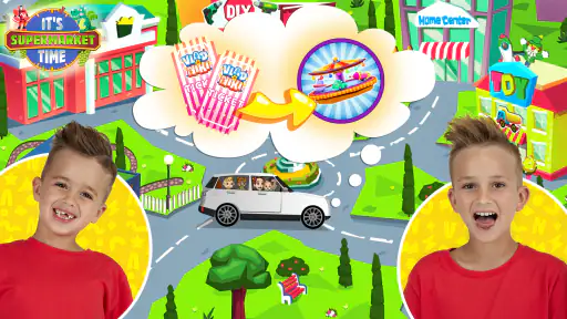 Vlad & Niki Supermarket game screenshot