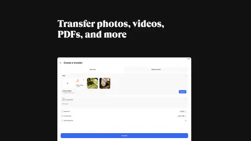 WeTransfer : File Transfer screenshot