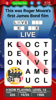 Word Search World Hollywood screenshot