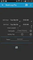 Work Log Pro screenshot